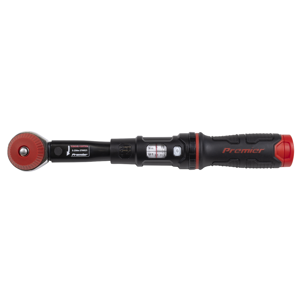 Calibrated Micrometer Torque Wrench with 1/4"Sq Push-Through Drive 5-25Nm STW921