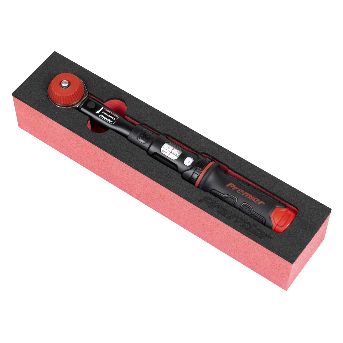 Calibrated Micrometer Torque Wrench with 1/4"Sq Push-Through Drive 5-25Nm STW921