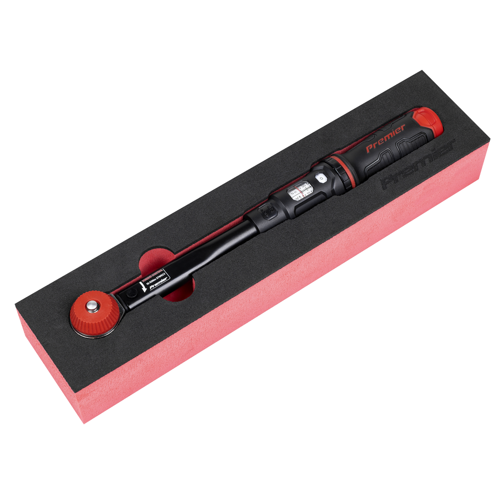 Calibrated Micrometer Torque Wrench with 3/8"Sq Push-Through Drive 10-50Nm STW922