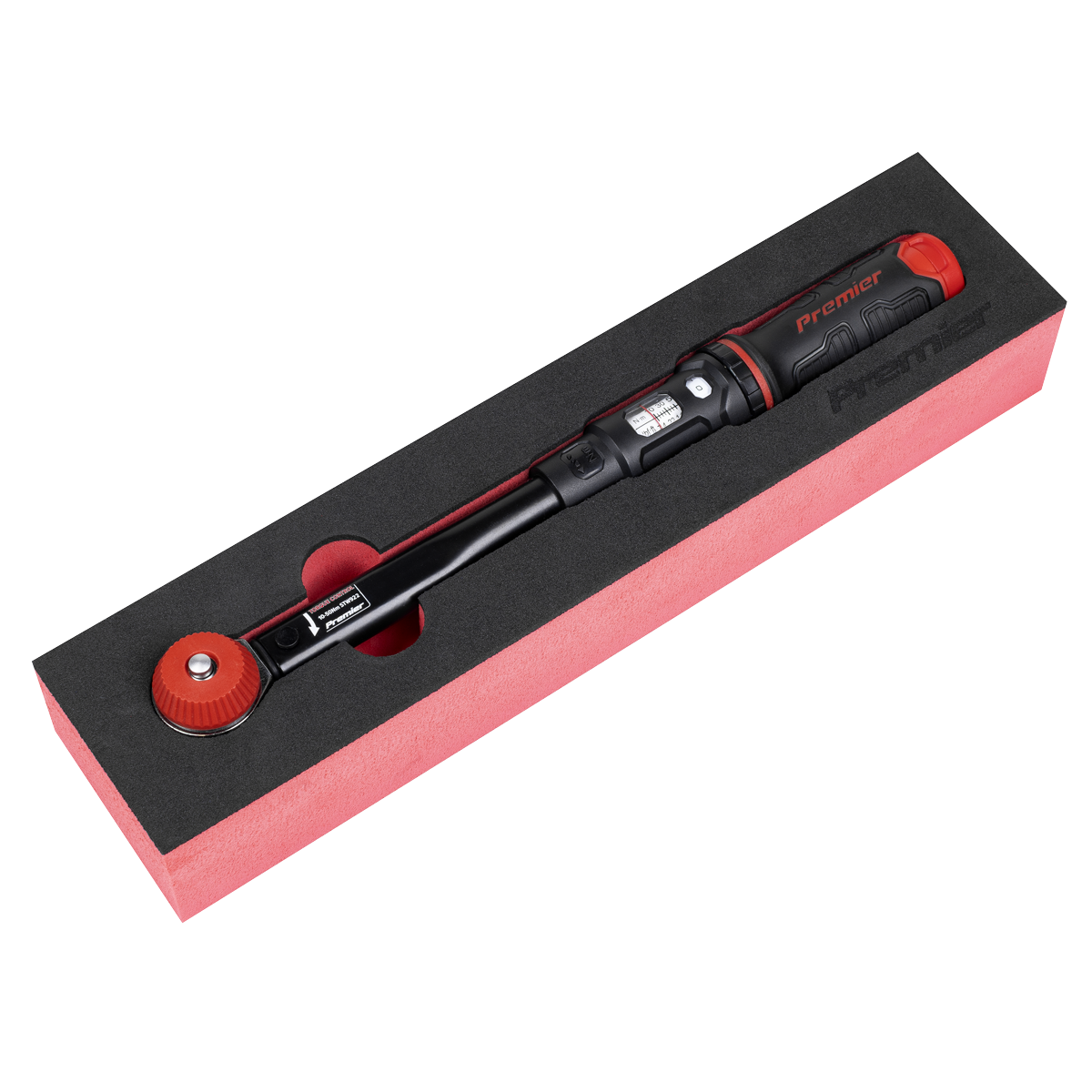 Calibrated Micrometer Torque Wrench with 3/8"Sq Push-Through Drive 10-50Nm STW922