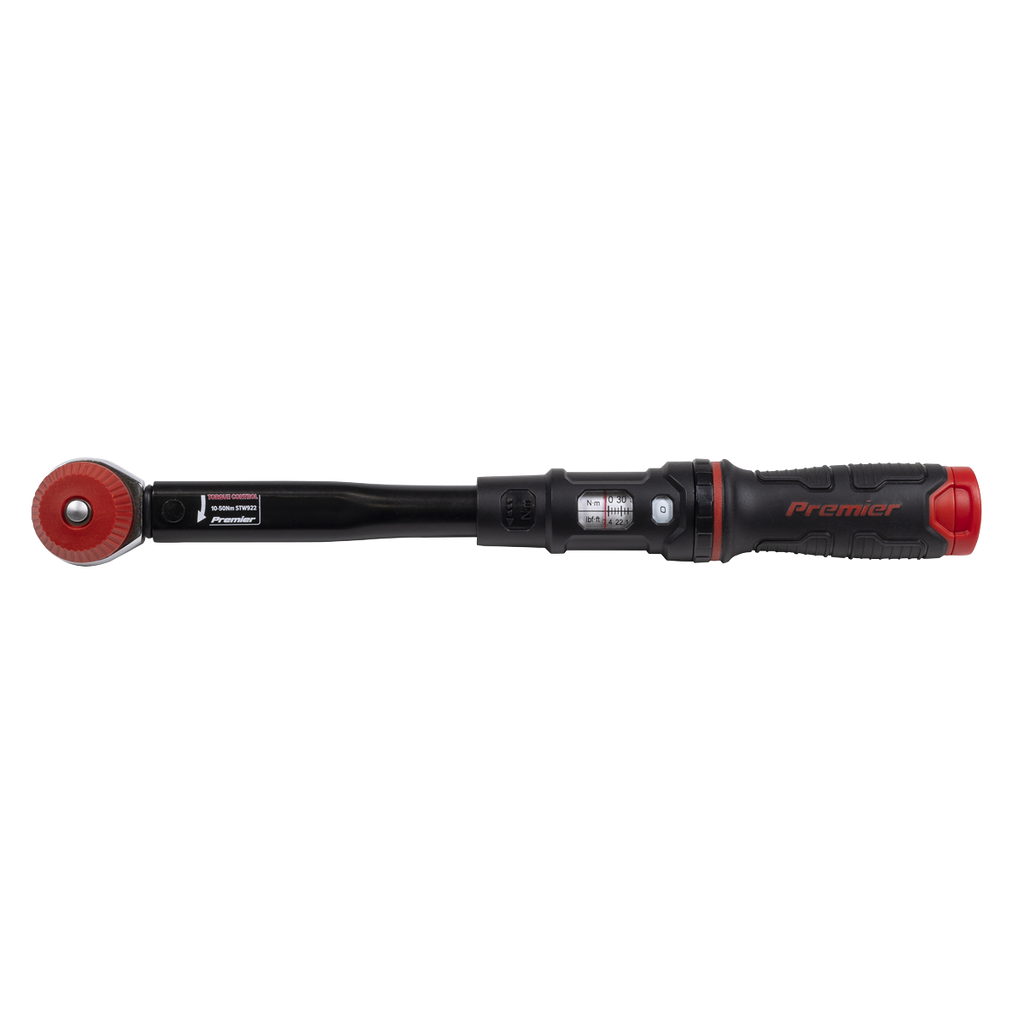 Calibrated Micrometer Torque Wrench with 3/8"Sq Push-Through Drive 10-50Nm STW922