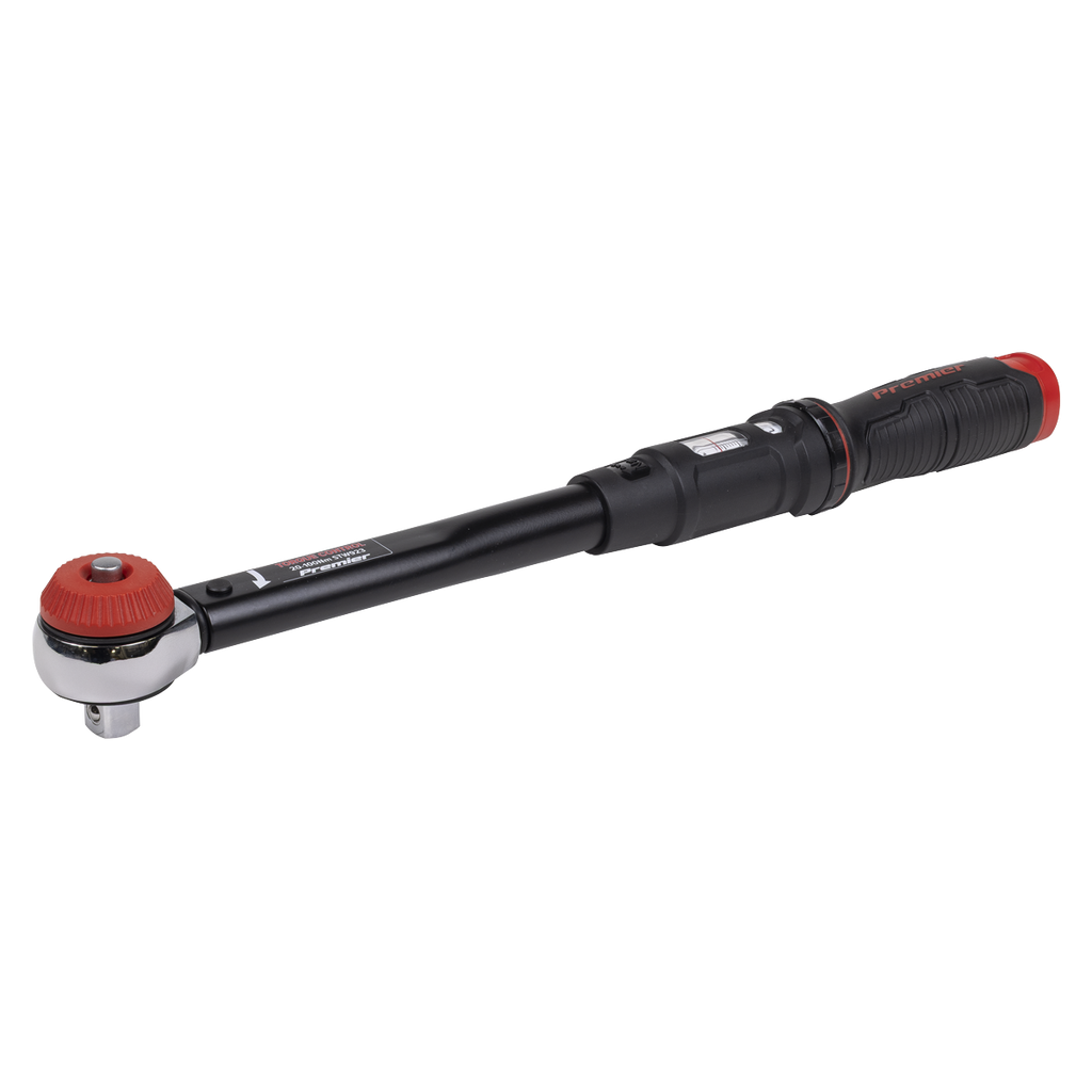 Calibrated Micrometer Torque Wrench with 3/8"Sq Push-Through Drive 20-100Nm STW923
