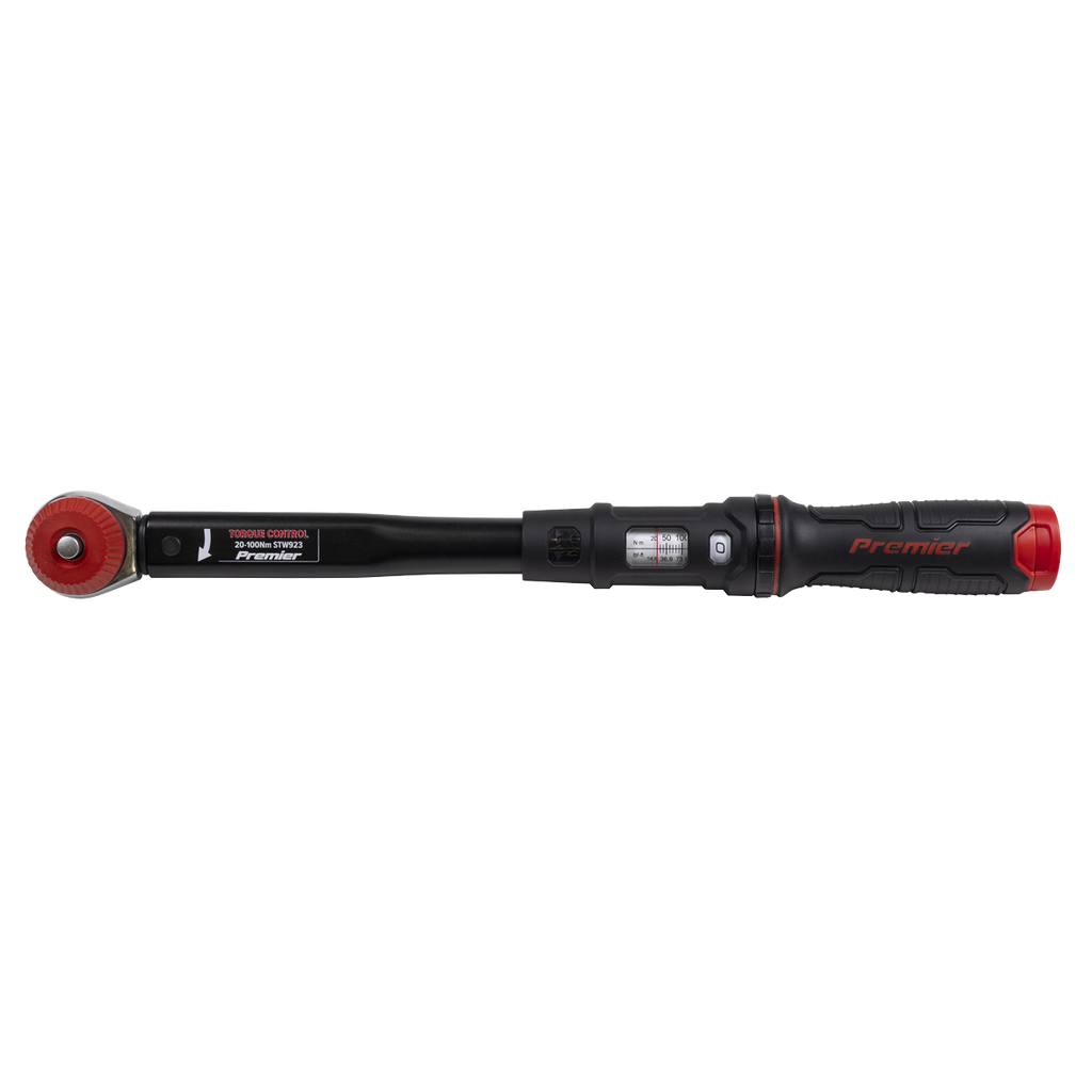 Calibrated Micrometer Torque Wrench with 3/8"Sq Push-Through Drive 20-100Nm STW923