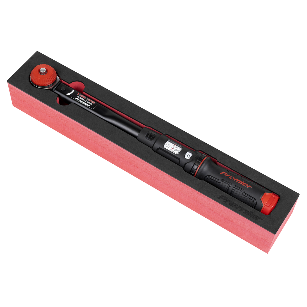 Calibrated Micrometer Torque Wrench with 3/8"Sq Push-Through Drive 20-100Nm STW923