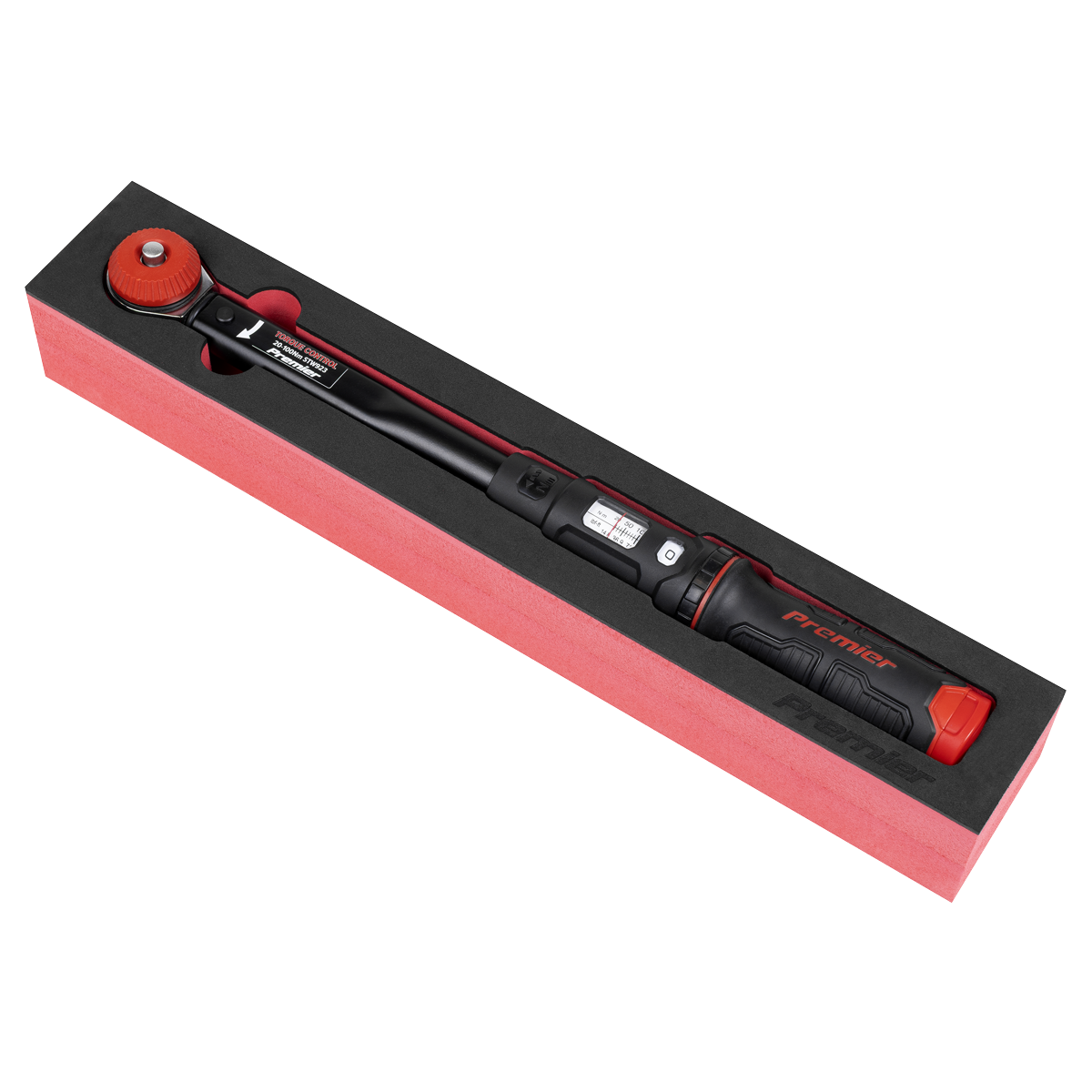 Calibrated Micrometer Torque Wrench with 3/8"Sq Push-Through Drive 20-100Nm STW923