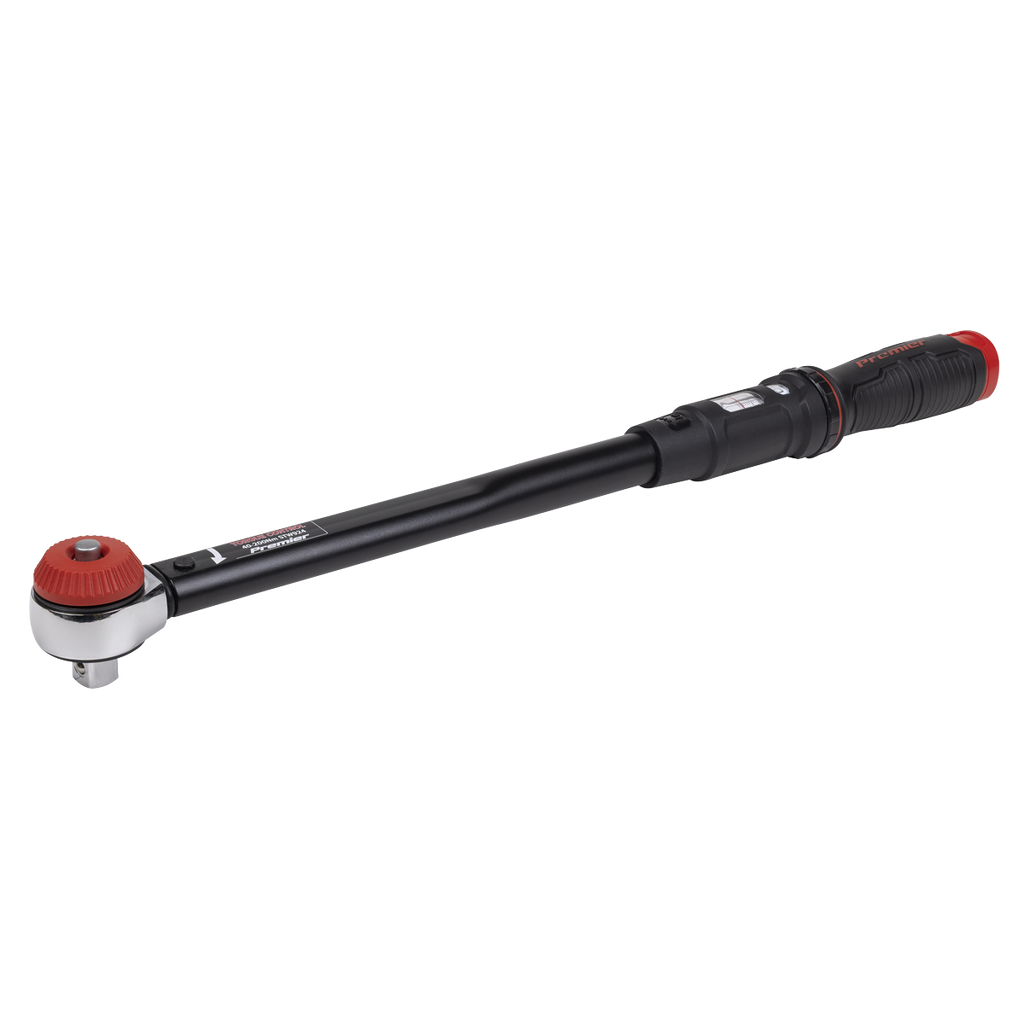 Calibrated Micrometer Torque Wrench with 1/2"Sq Push-Through Drive 40-200Nm STW924