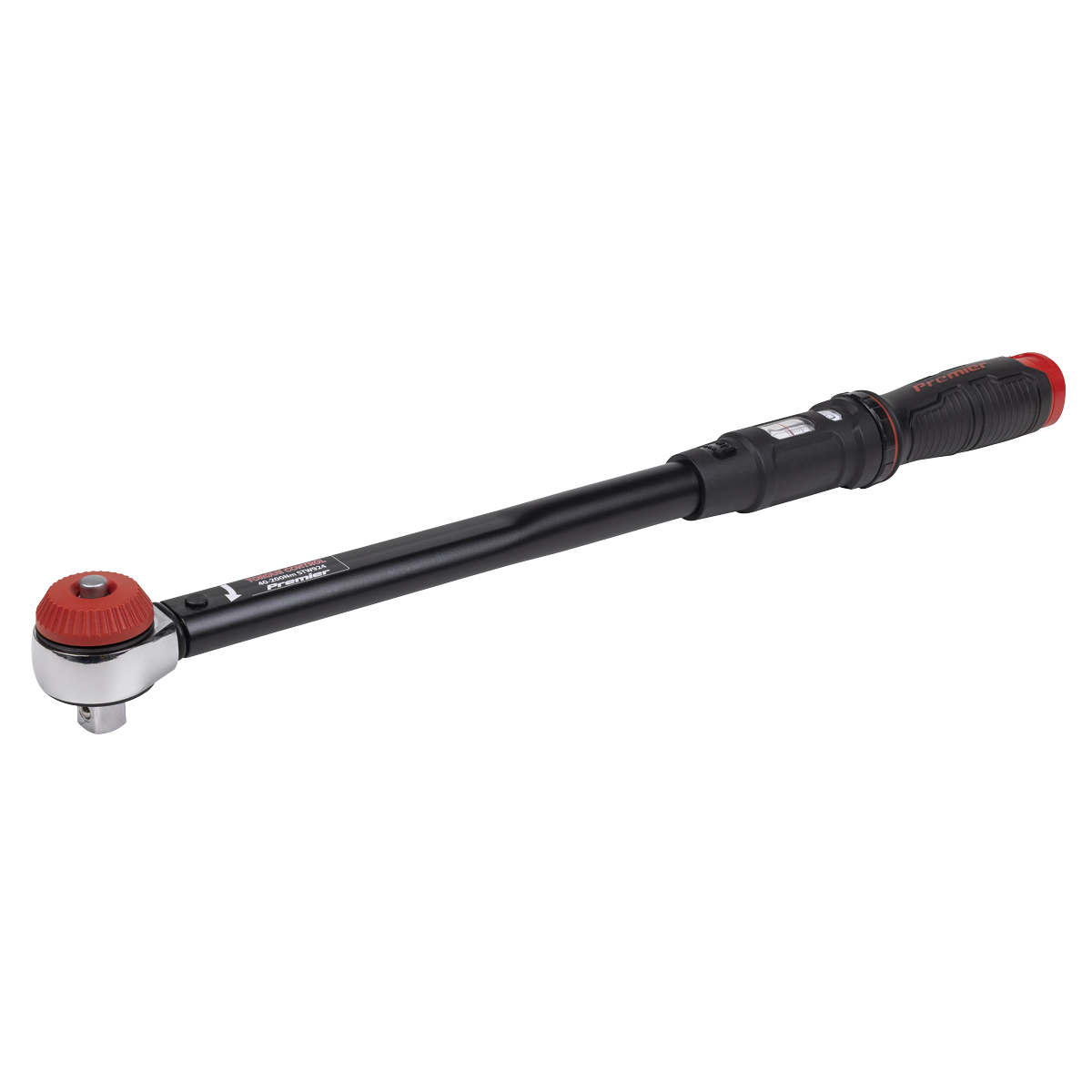 Calibrated Micrometer Torque Wrench with 1/2"Sq Push-Through Drive 40-200Nm STW924