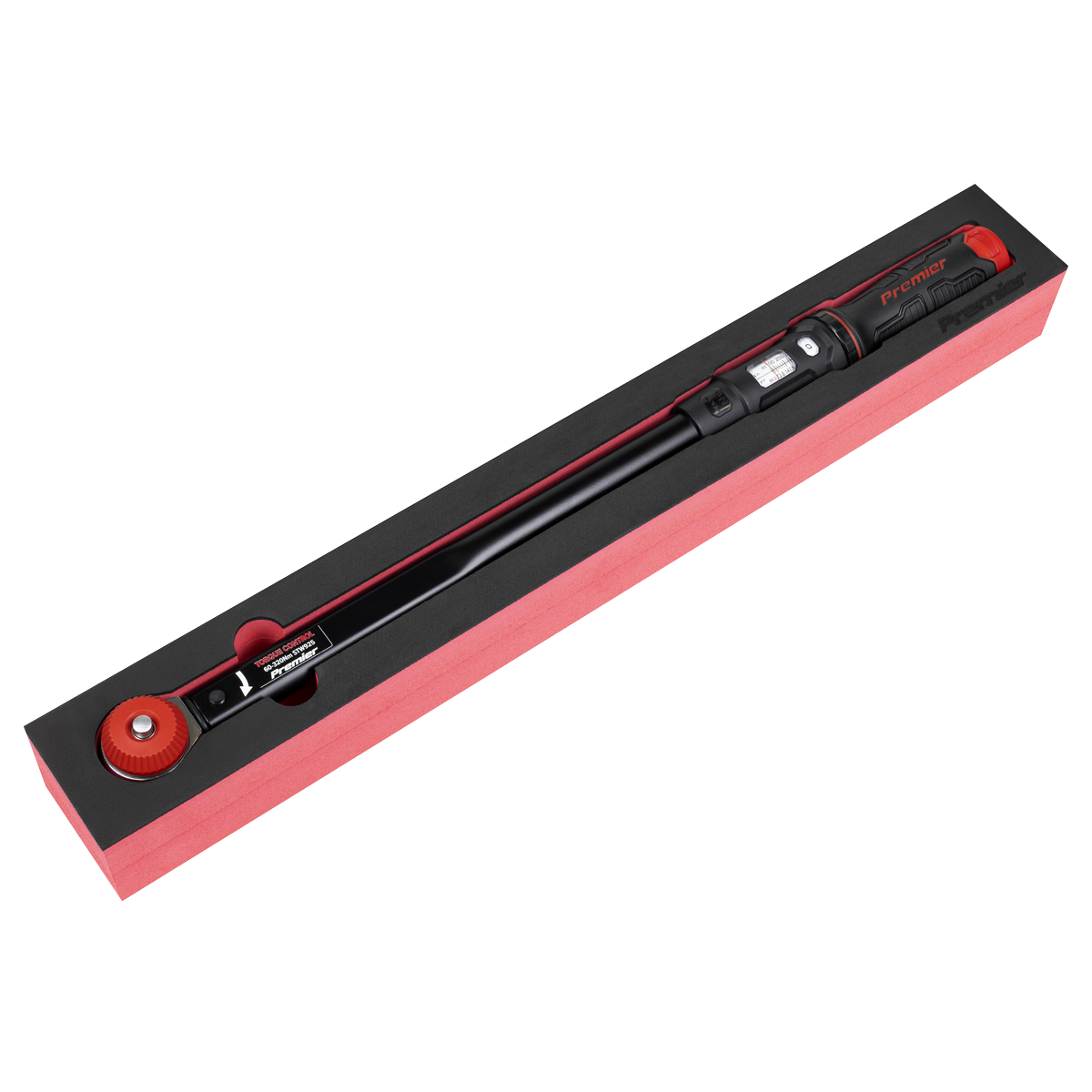 Calibrated Micrometer Torque Wrench with 1/2"Sq Push-Through Drive 60-320Nm STW925