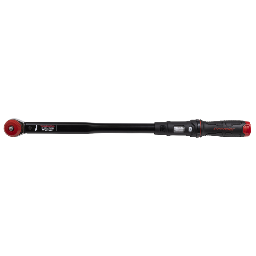 Calibrated Micrometer Torque Wrench with 1/2"Sq Push-Through Drive 60-320Nm STW925