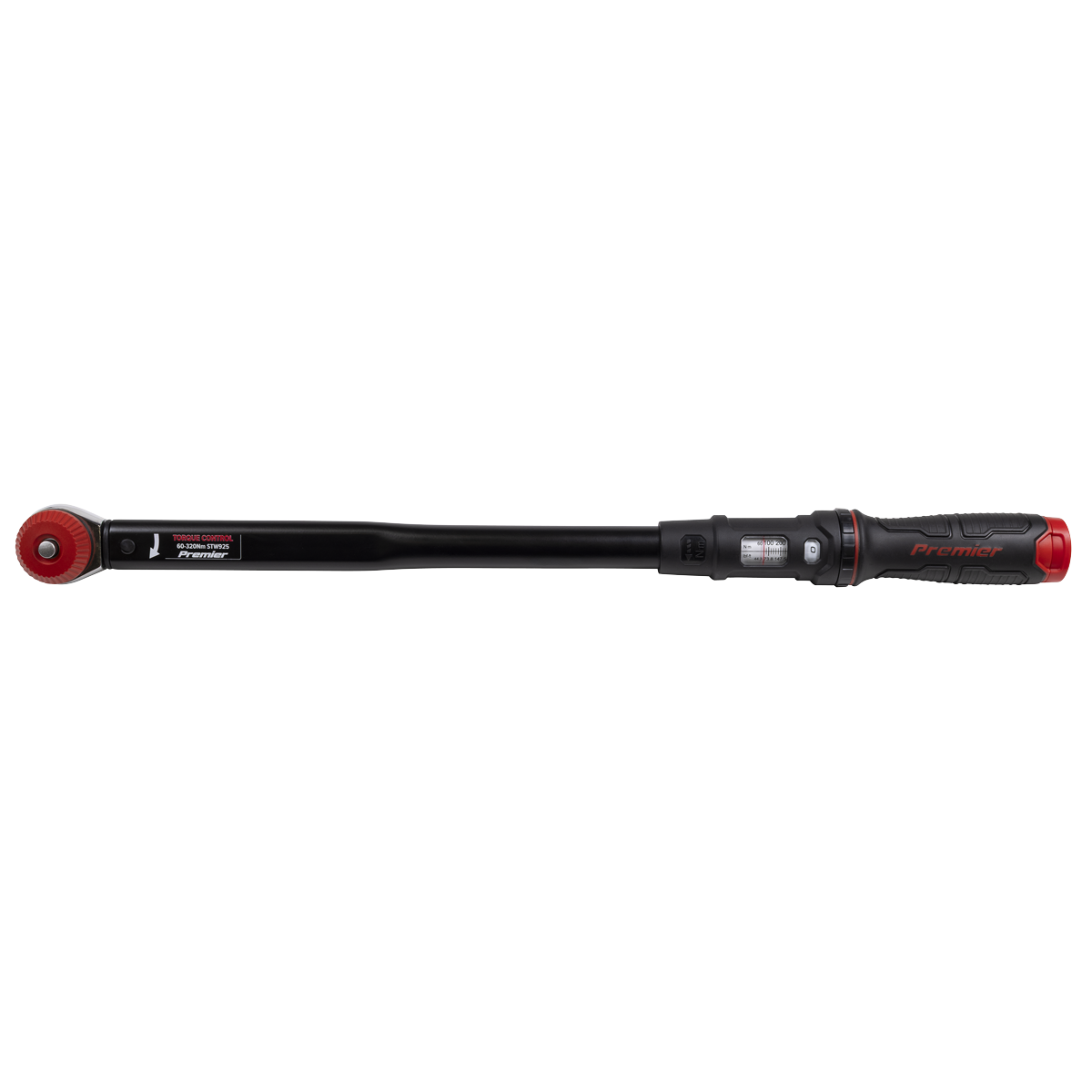 Calibrated Micrometer Torque Wrench with 1/2"Sq Push-Through Drive 60-320Nm STW925