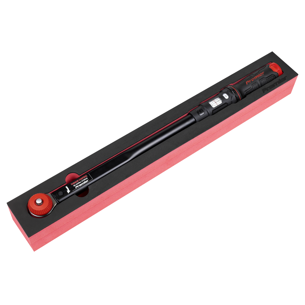 Calibrated Micrometer Torque Wrench with 1/2"Sq Push-Through Drive 80-420Nm STW926