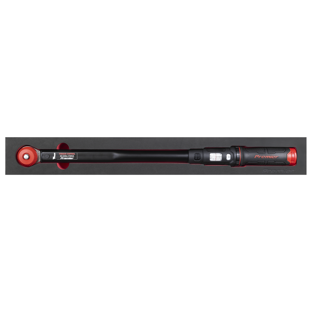 Calibrated Micrometer Torque Wrench with 1/2"Sq Push-Through Drive 80-420Nm STW926