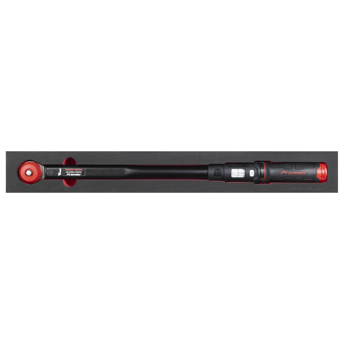 Calibrated Micrometer Torque Wrench with 1/2"Sq Push-Through Drive 80-420Nm STW926