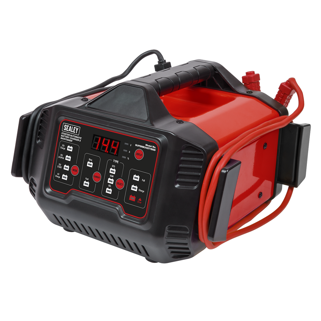 6/12V Automatic Battery Charger & Maintainer 150A Starter/15A SUPERBOOST150D