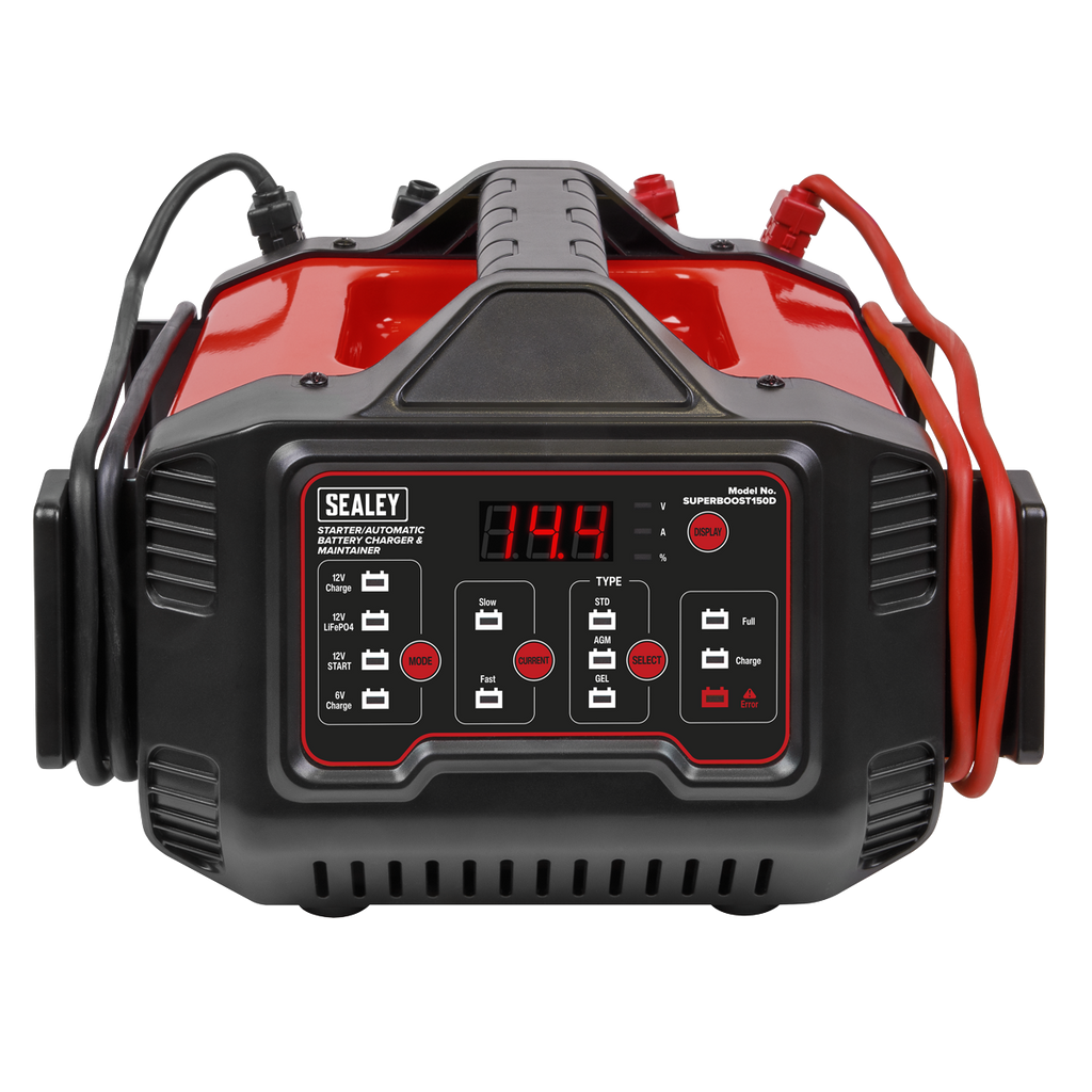 6/12V Automatic Battery Charger & Maintainer 150A Starter/15A SUPERBOOST150D