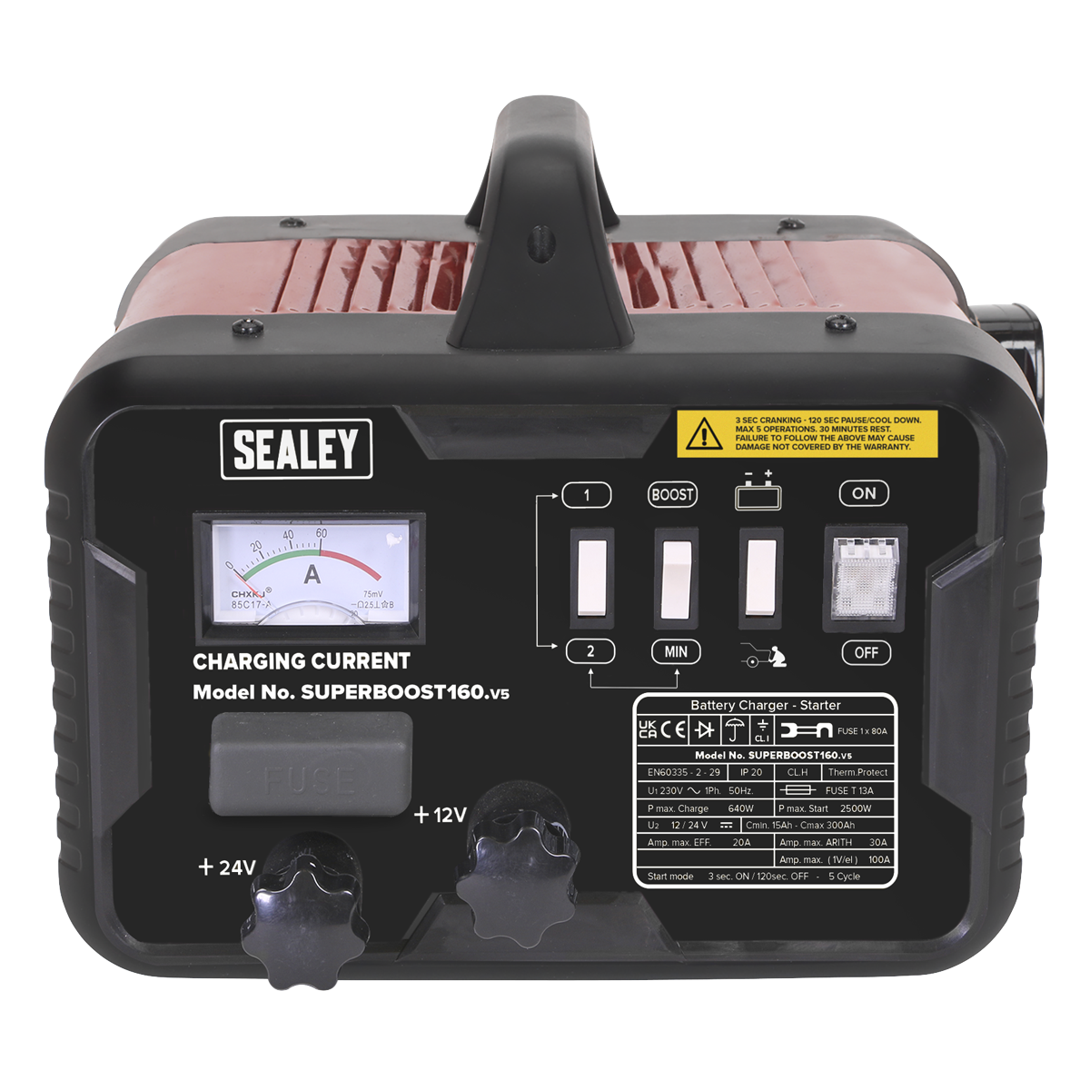 12/24V Starter/Charger 160/30A 230V SUPERBOOST160