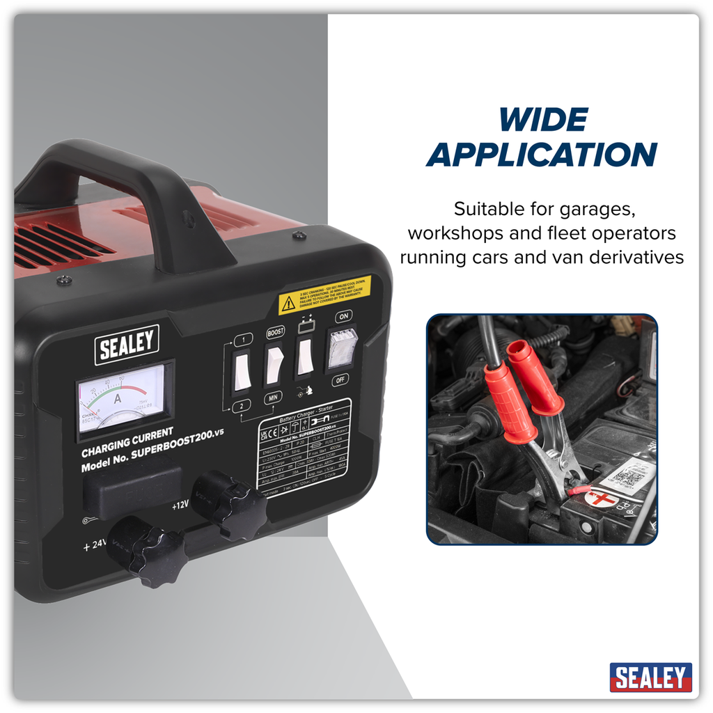 12/24V Starter/Charger 200/45A 230V SUPERBOOST200