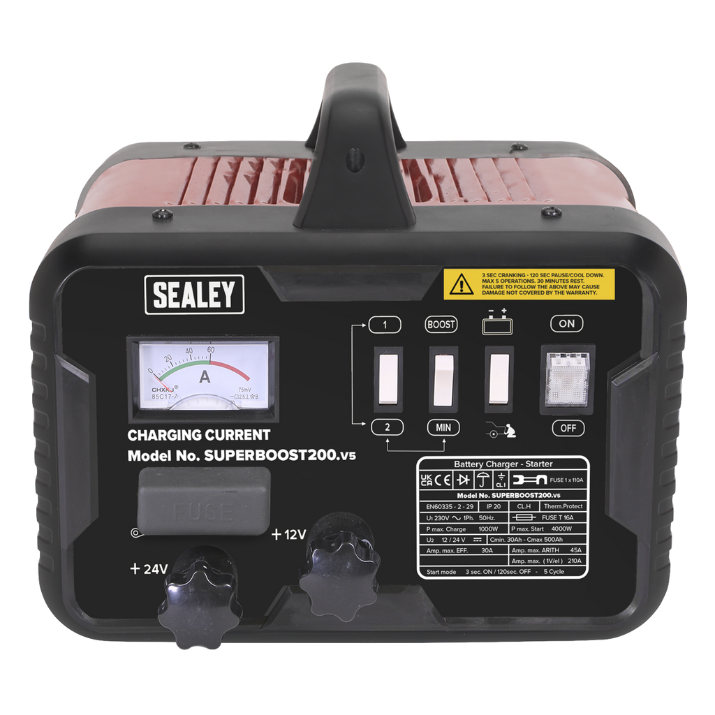 12/24V Starter/Charger 200/45A 230V SUPERBOOST200