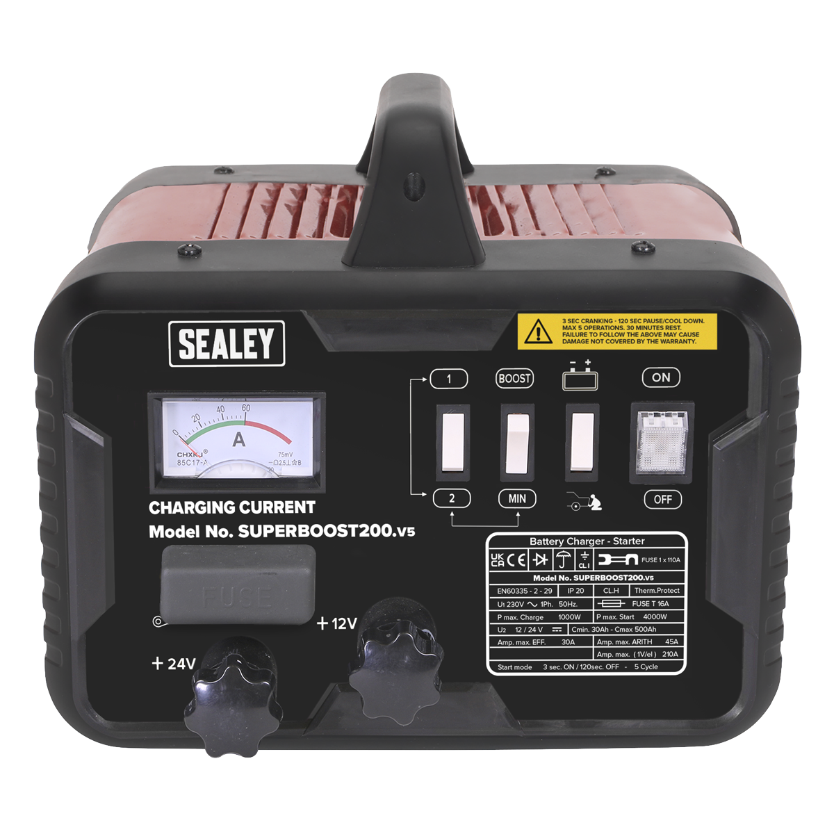 12/24V Starter/Charger 200/45A 230V SUPERBOOST200