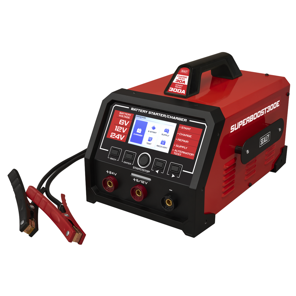 6/12/24V Battery Starter/Charger 300A/230V SUPERBOOST300E