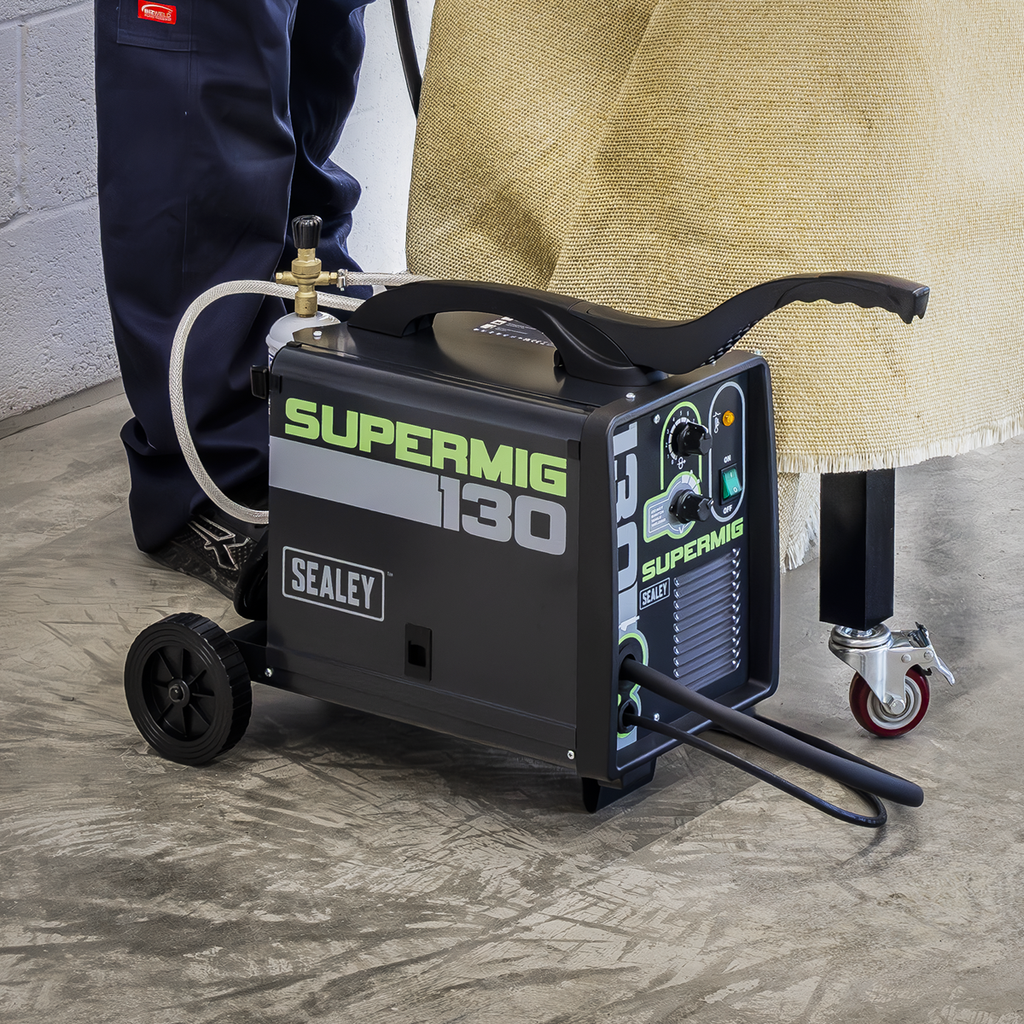 Mini Portable Gas/Gasless MIG Welder 130A 230V SUPERMIG130