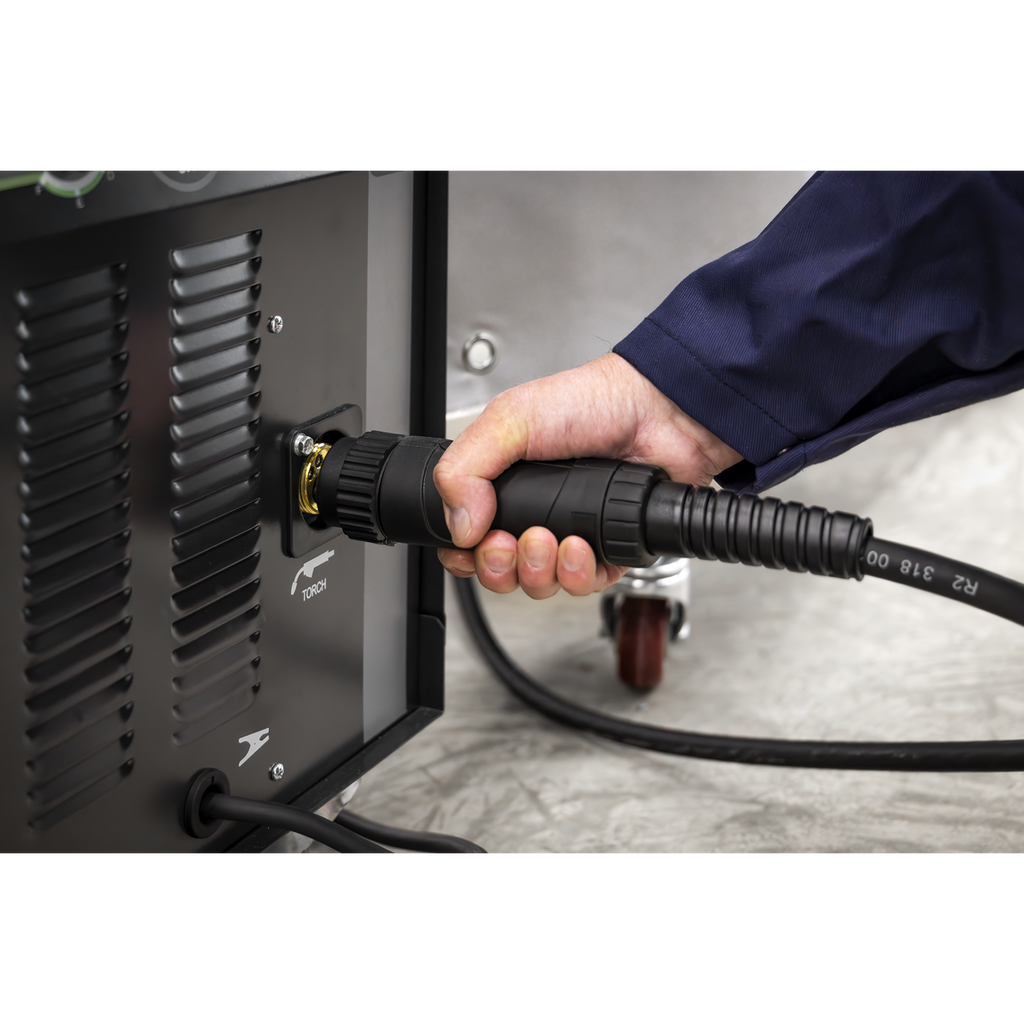 Professional Gas/Gasless MIG Welder with Binzel® Euro Torch 180A 230V SUPERMIG180