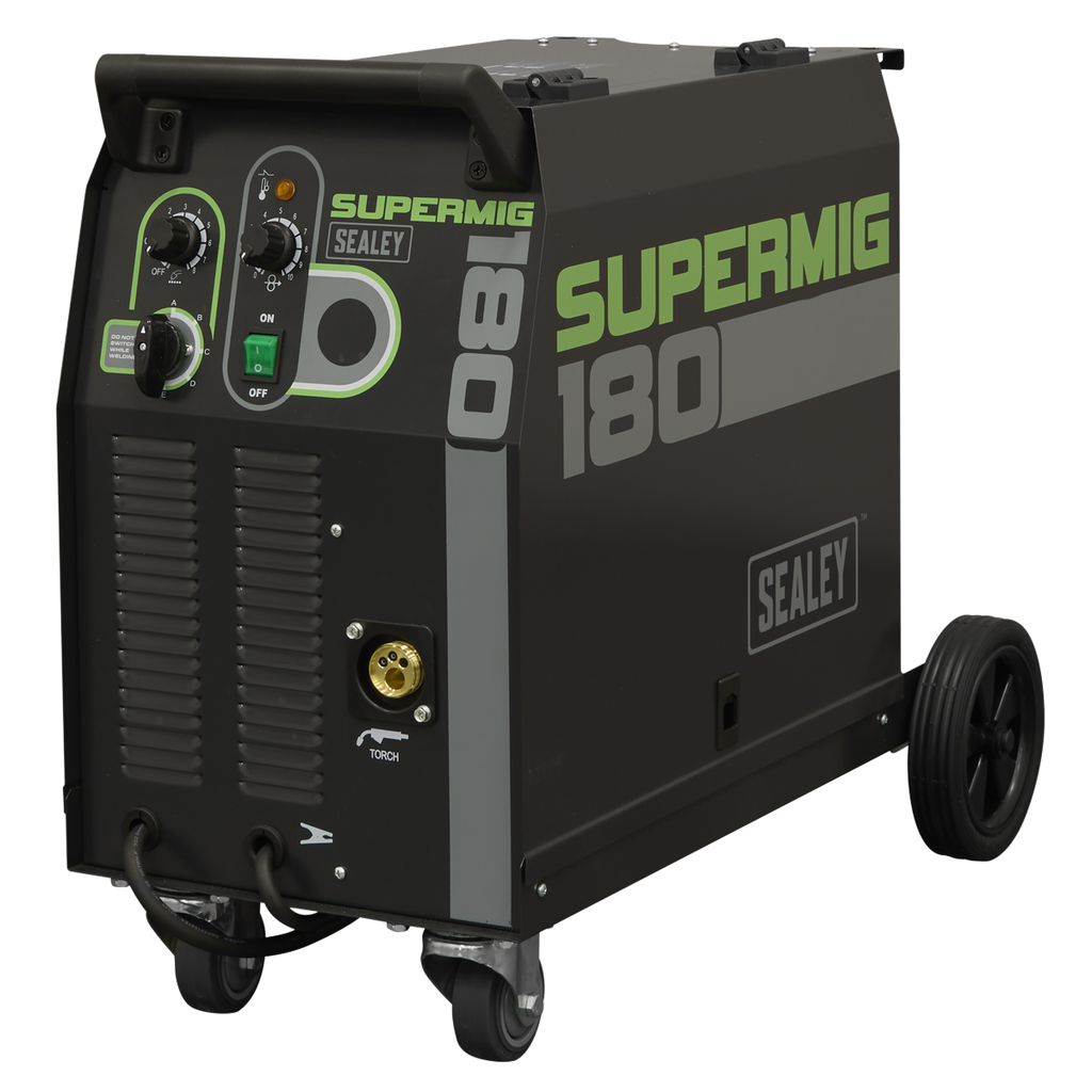 Professional Gas/Gasless MIG Welder with Binzel® Euro Torch 180A 230V SUPERMIG180