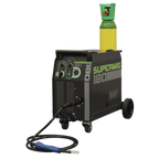 Professional Gas/Gasless MIG Welder with Binzel® Euro Torch 180A 230V SUPERMIG180