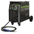 Professional Gas/Gasless MIG Welder with Binzel® Euro Torch 200A 230V SUPERMIG200