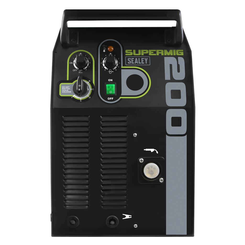 Professional Gas/Gasless MIG Welder with Binzel® Euro Torch 200A 230V SUPERMIG200