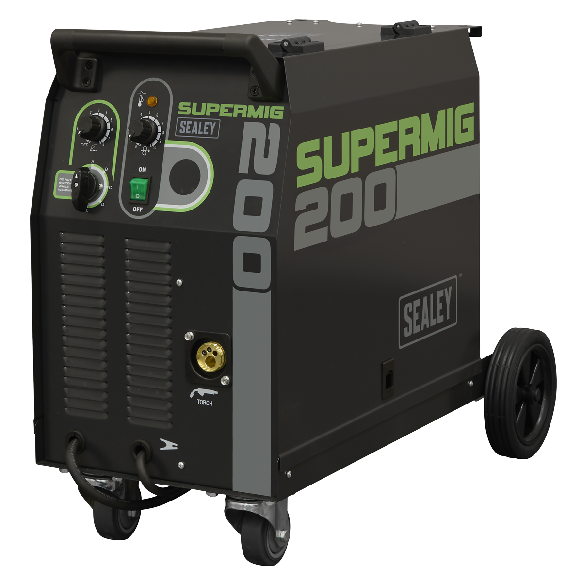 Professional Gas/Gasless MIG Welder with Binzel® Euro Torch 200A 230V SUPERMIG200