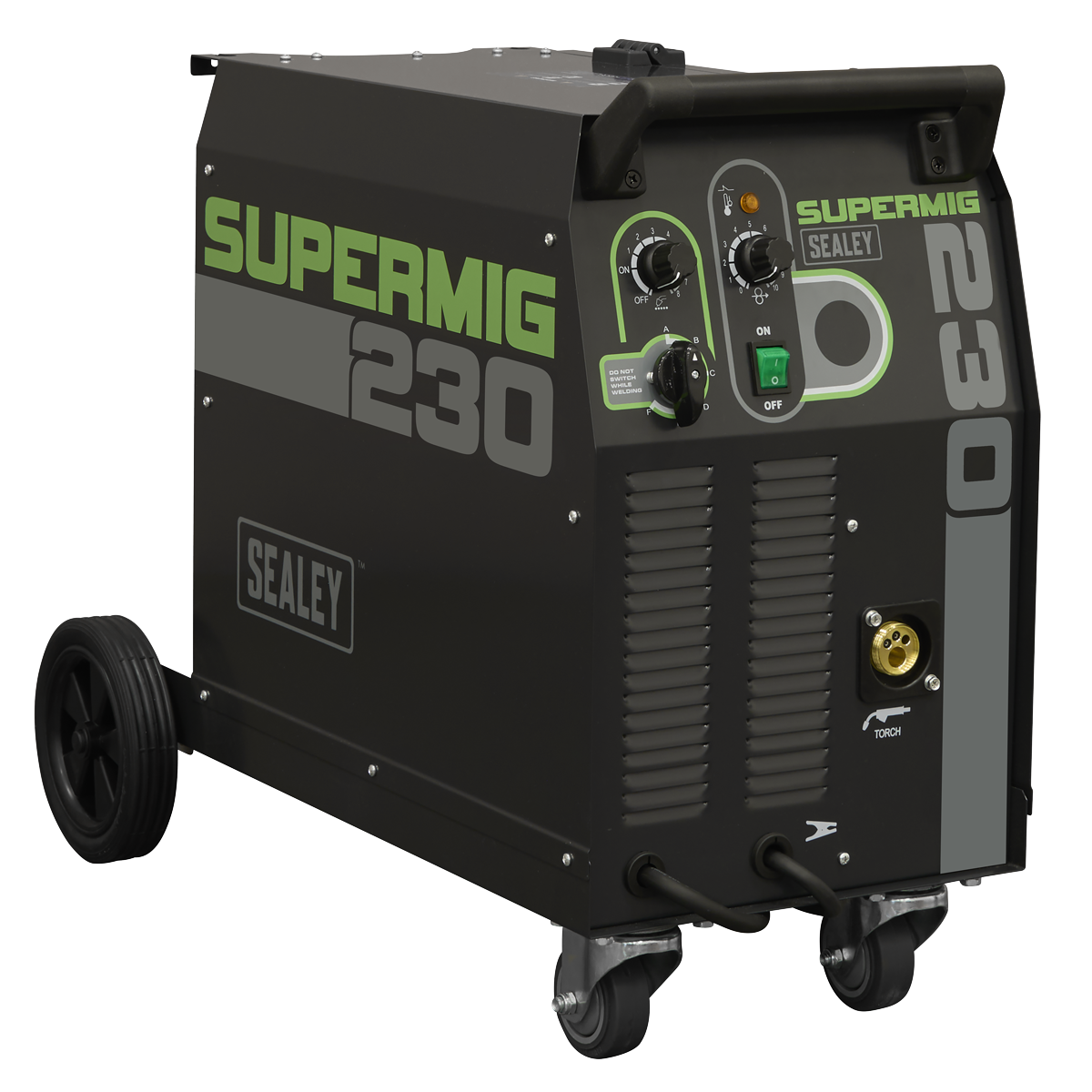 Professional Gas/Gasless MIG Welder with Binzel® Euro Torch 230A 230V SUPERMIG230