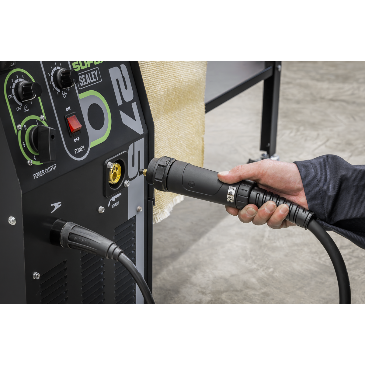 Professional Gas/Gasless MIG Welder with Binzel® Euro Torch 230A 230V SUPERMIG230