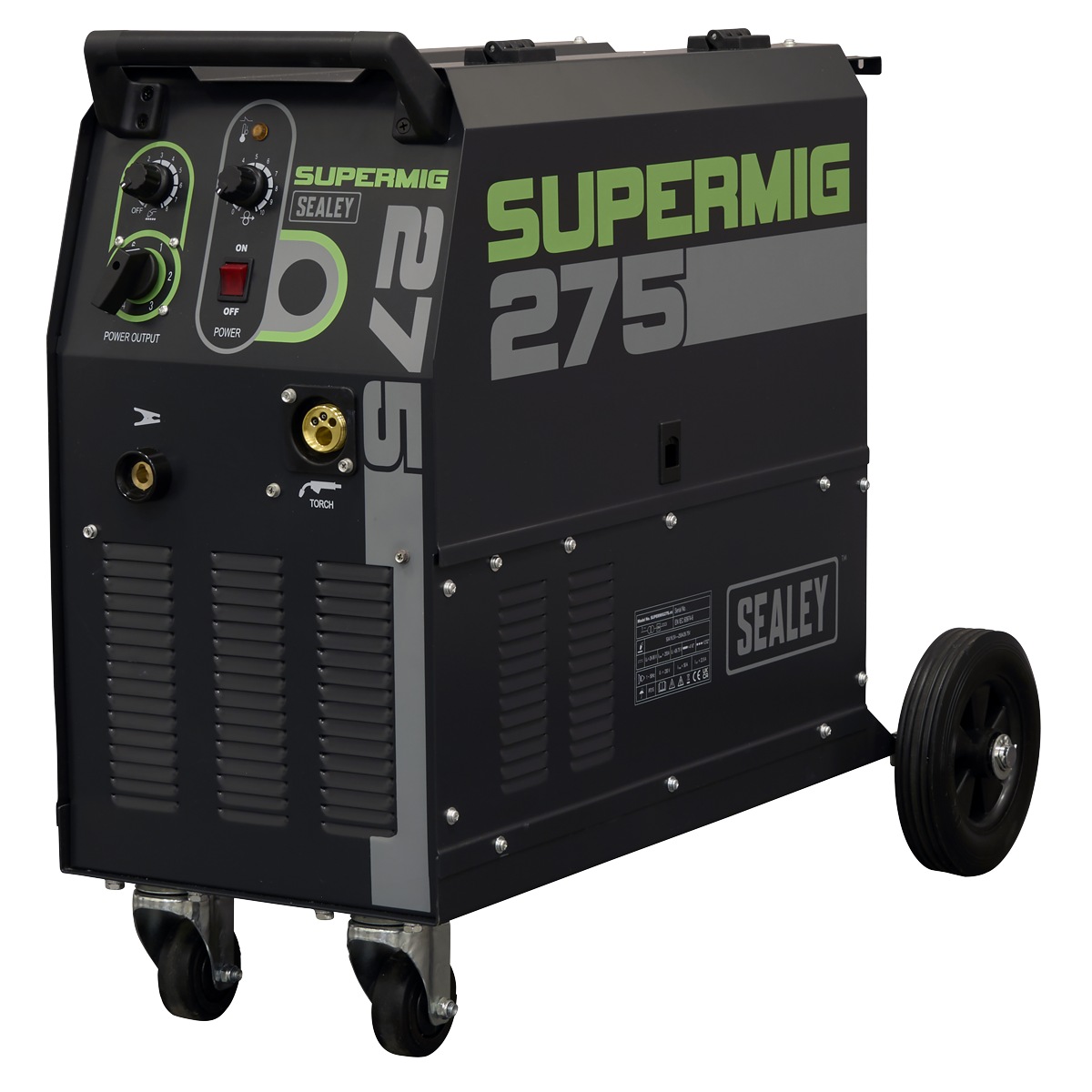 Professional Gas/Gasless MIG Welder with Binzel® Euro Torch 270A 230V SUPERMIG275