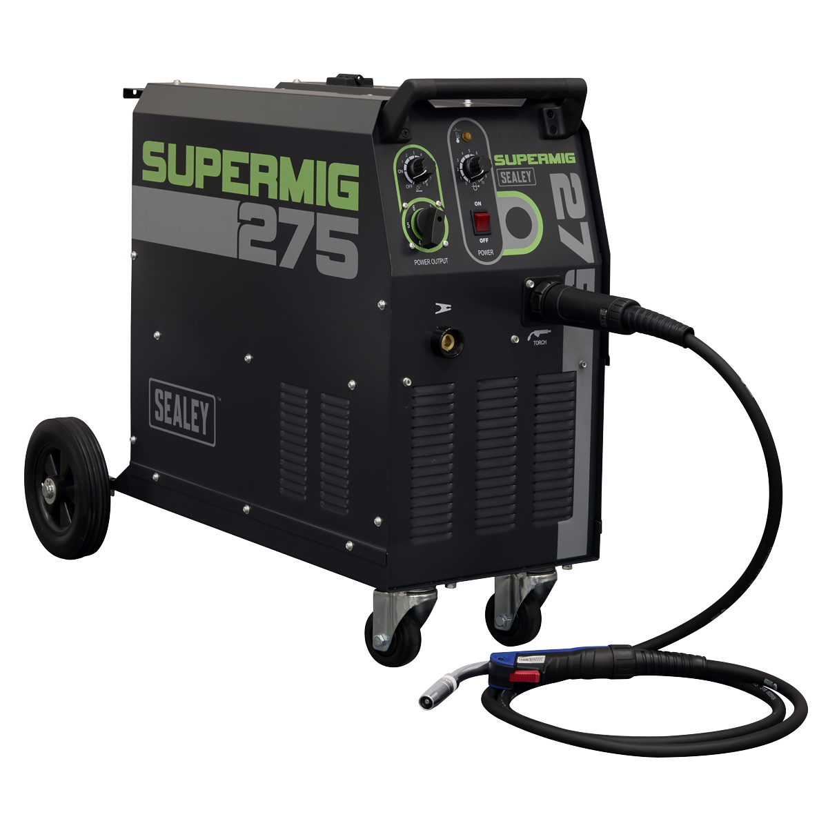 Professional Gas/Gasless MIG Welder with Binzel® Euro Torch 230A 230V SUPERMIG230