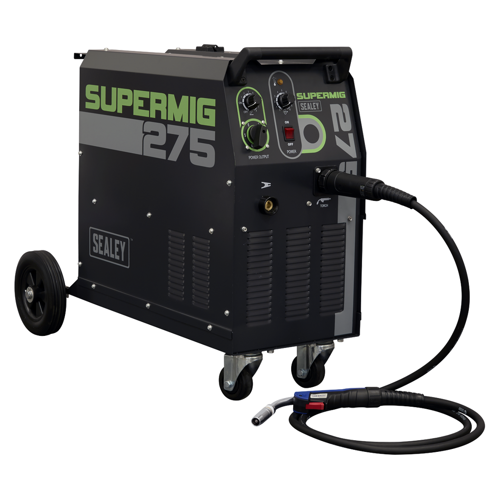 Professional Gas/Gasless MIG Welder with Binzel® Euro Torch 270A 230V SUPERMIG275