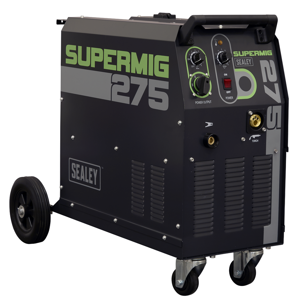Professional Gas/Gasless MIG Welder with Binzel® Euro Torch 270A 230V SUPERMIG275