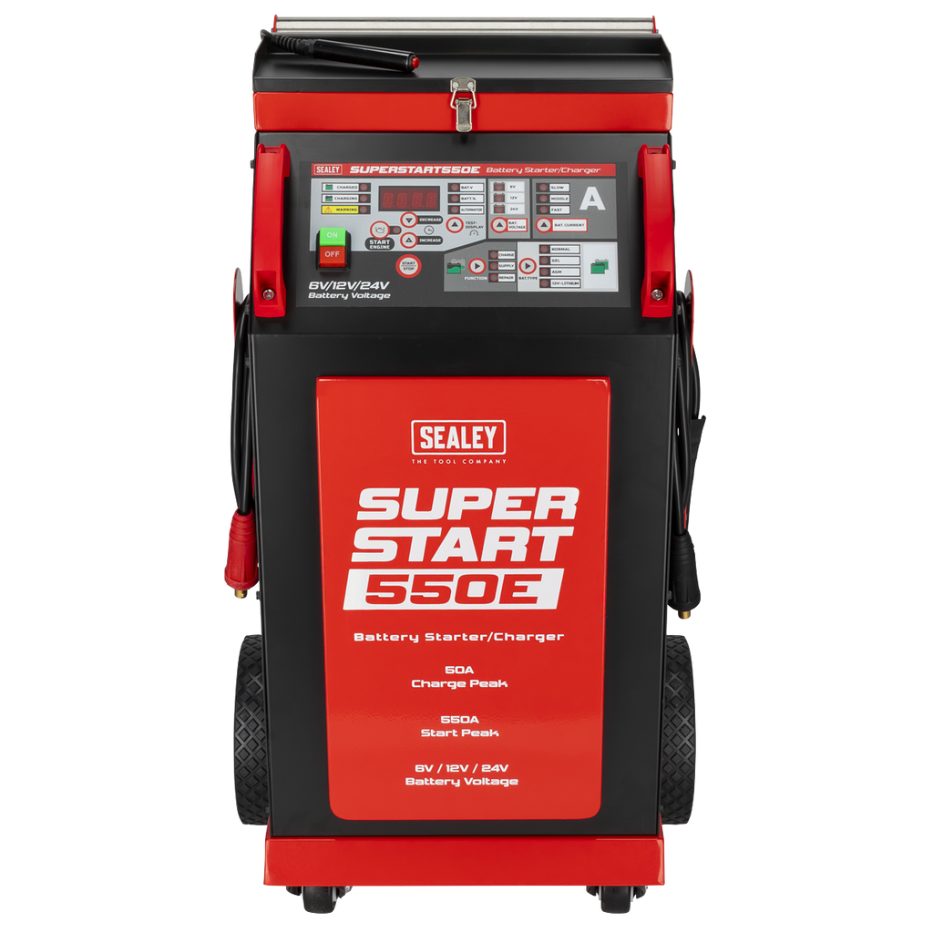 6/12/24V Battery Starter/Charger 550A SUPERSTART550E