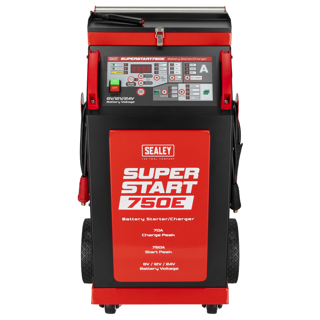 6/12/24V Battery Starter/Charger 750A SUPERSTART750E