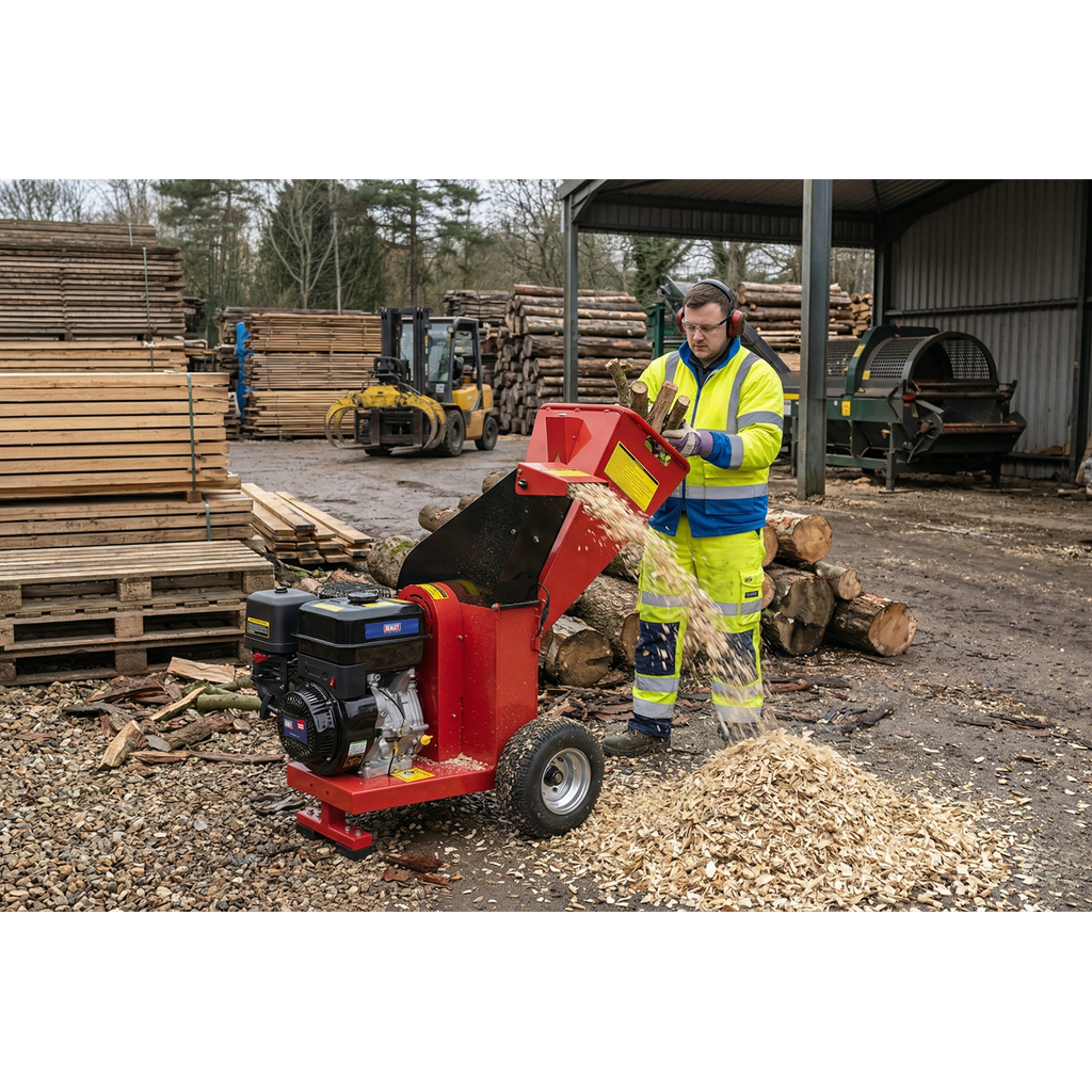 420cc 15hp Wood Chipper 100mm Capacity SWC420