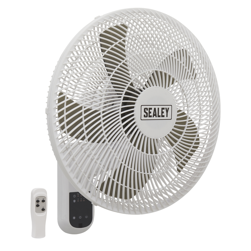 16" Wall Fan with Remote Control 3-Speed 230V SWF16WR