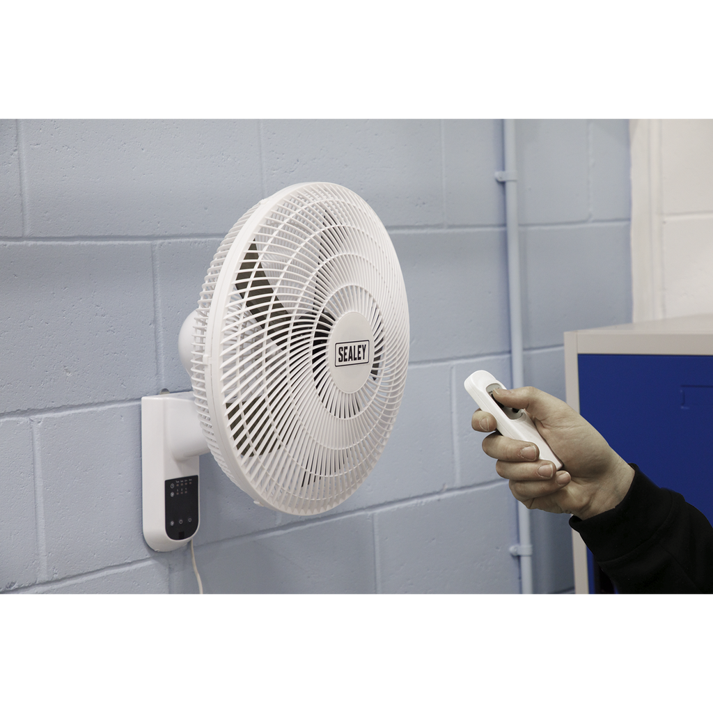 18" Wall Fan with Remote Control 3-Speed 230V SWF18WR