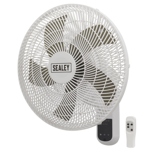 18" Wall Fan with Remote Control 3-Speed 230V SWF18WR