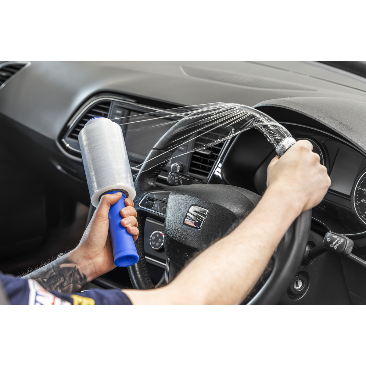Steering Wheel Protection Film with Applicator Handle 150m SWPH150