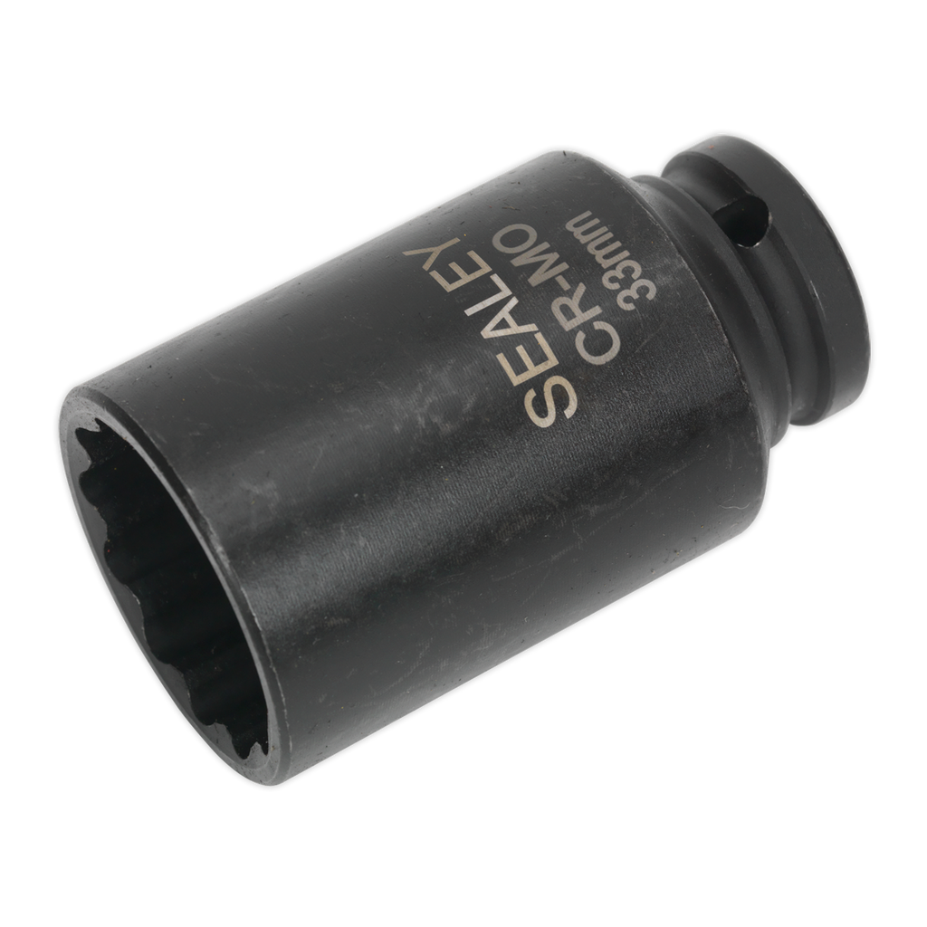 Bi-Hex Deep Impact Socket 1/2"Sq Drive 33mm SX0041