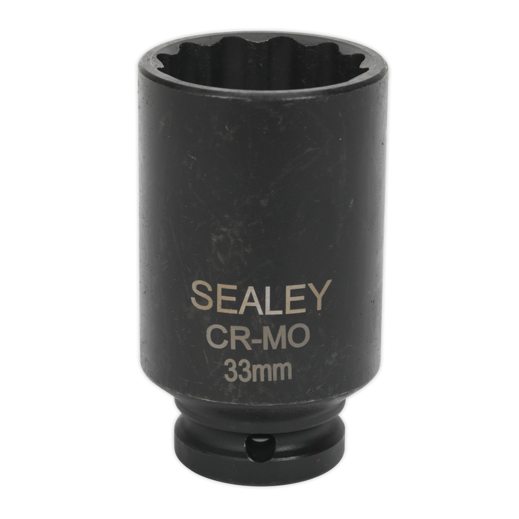 Bi-Hex Deep Impact Socket 1/2"Sq Drive 33mm SX0041