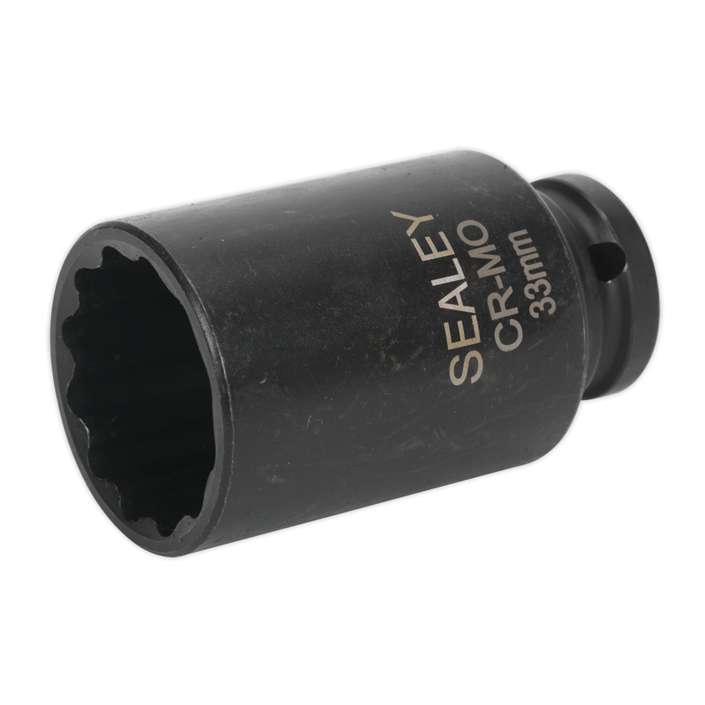 Bi-Hex Deep Impact Socket 1/2"Sq Drive 33mm SX0041