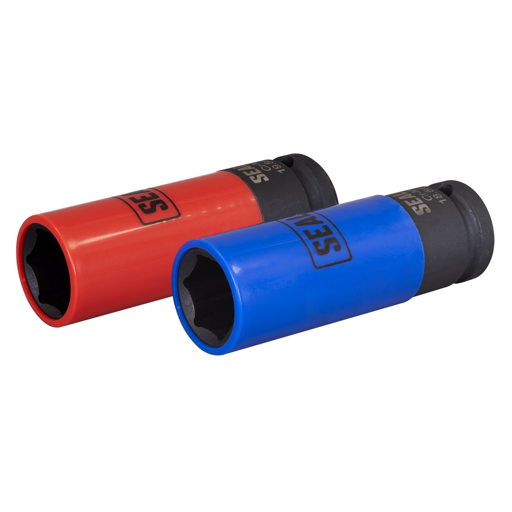 Alloy Wheel Impact Socket Set 1/2"Sq Drive 2pc SX01819