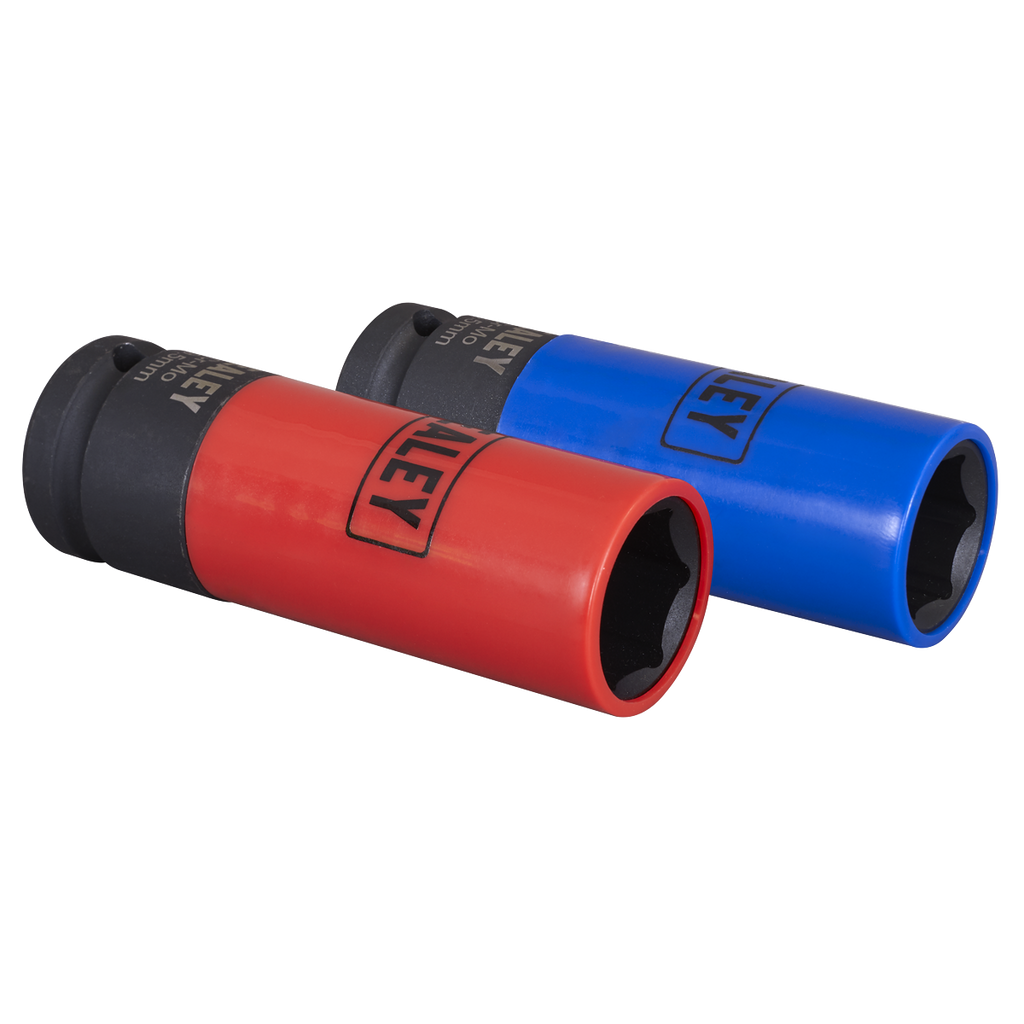 Alloy Wheel Impact Socket Set 1/2"Sq Drive 2pc SX01819