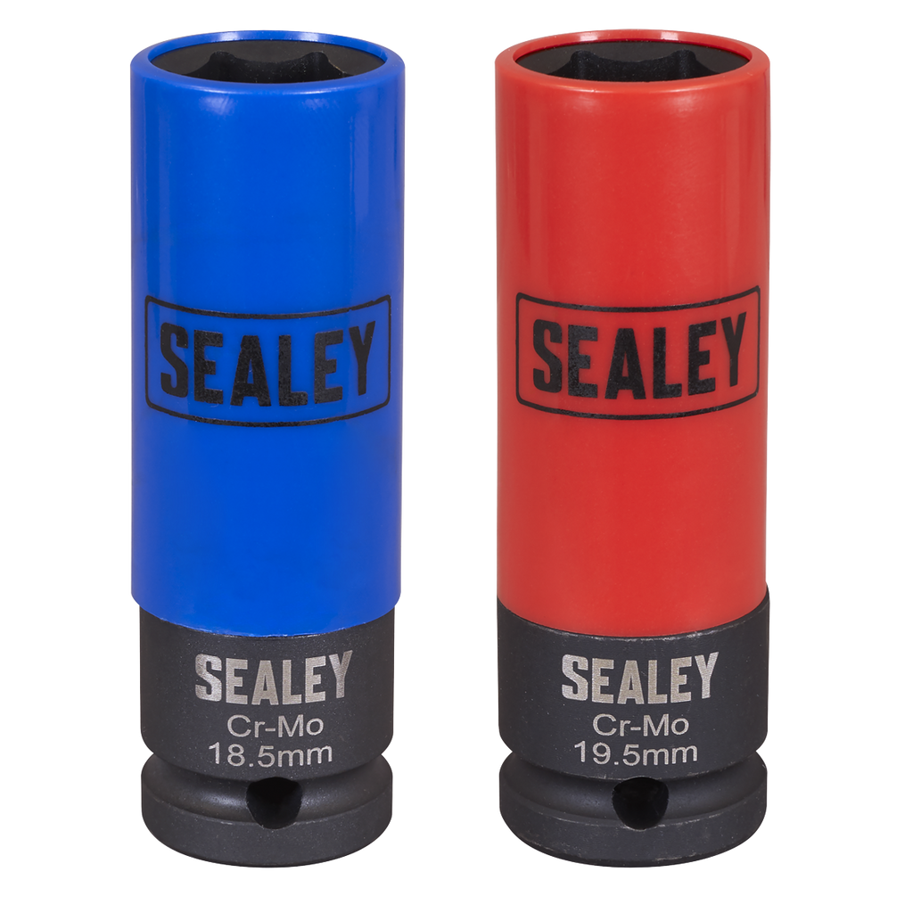 Alloy Wheel Impact Socket Set 1/2"Sq Drive 2pc SX01819
